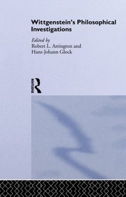 Front cover of Wittgenstein's Philosophical Investigations by Robert Arrington