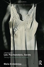Front cover of Law, Psychoanalysis, Society by Maria Aristodemou