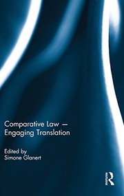 Cover of Comparative Law - Engaging Translation by Simone Glanert