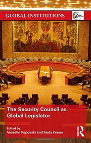 Front cover of The Security Council as Global Legislator by Vesselin Popovski