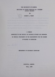 Front cover of The study of insect behavior as a student biology project by Robert A. Franz