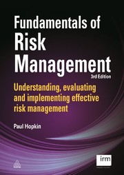 Cover of Fundamentals of risk management by Paul Hopkin