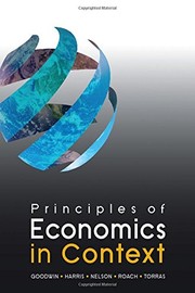 Cover of Principles of Economics in Context by Neva Goodwin
