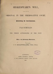 Cover of Shakespeare's Will by William Shakespeare
