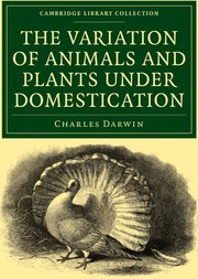 Front cover of The variation of animals and plants under domestication by Charles Darwin