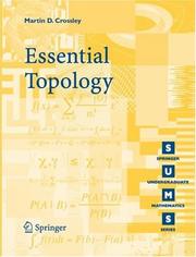 Cover of Essential Topology by Martin D. Crossley