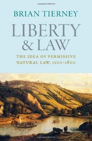 Cover of Liberty and Law by Brian Tierney