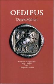 Cover of Oedipus by Derek Mahon