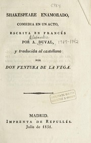 Front cover of Shakespeare enamorado by Alexandre Duval