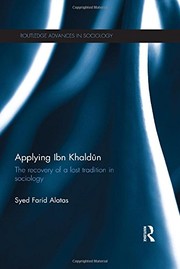 Cover of Applying Ibn Khaldūn by Syed Farid Alatas