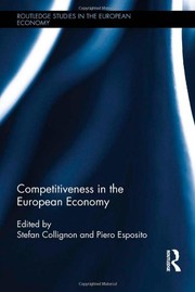 Front cover of Competitiveness in the European Economy by Stefan Collignon