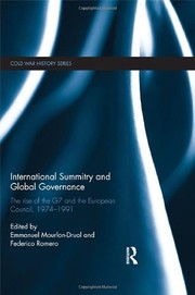 Front cover of International Summitry and Global Governance by Emmanuel Mourlon-Druol