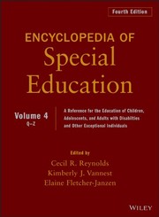 Cover of Encyclopedia of Special Education, Volume 4 by Cecil R. Reynolds