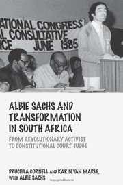 Front cover of Albie Sachs and Transformation in South Africa by Drucilla Cornell