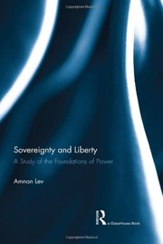 Front cover of Sovereignty and Liberty by Amnon Lev