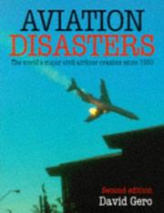 Cover of Aviation disasters by David Gero