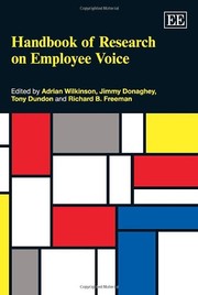 Cover of Handbook of Research on Employee Voice by Adrian Wilkinson