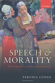 Cover of Speech and Morality by Terence Cuneo