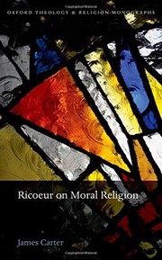 Front cover of Ricoeur on Moral Religion by James Carter