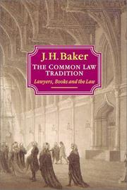 Cover of The common law tradition by John Hamilton Baker