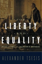Cover of For liberty and equality by Alexander Tsesis