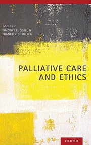 Cover of Palliative Care and Ethics by Timothy E. Quill