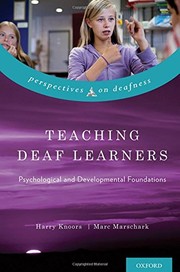 Cover of Teaching Deaf Learners by Harry Knoors