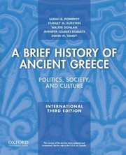 Front cover of A Brief History of Ancient Greece, International Edition by Sarah B. Pomeroy