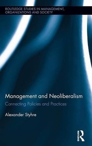 Front cover of Management and Neoliberalism by Alexander Styhre
