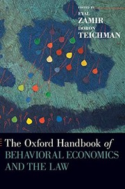 Cover of The Oxford Handbook of Behavioral Economics and the Law by Eyal Zamir