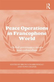Front cover of Peace Operations in the Francophone World by Bruno Charbonneau
