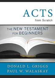Cover of Acts from Scratch by Donald L. Griggs