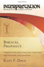 Cover of Biblical Prophecy by Ellen F. Davis
