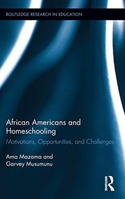 Front cover of African Americans and Homeschooling by Ama Mazama
