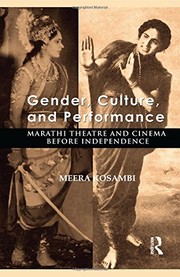 Front cover of Gender, Culture, and Performance by Meera Kosambi