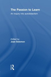 Cover of The Passion to Learn by Joan Solomon