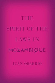 Front cover of The Spirit of the Laws in Mozambique by Juan Obarrio