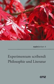 Cover of Experimentum scribendi by Birgitta Fuchs
