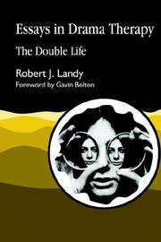 Front cover of Essays in drama therapy by Robert J. Landy