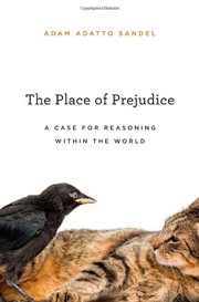 Front cover of The Place of Prejudice by Adam Adatto Sandel
