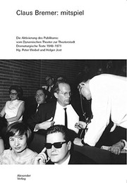Cover of Mitspiel by Claus Bremer
