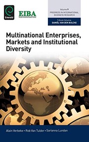 Cover of Multinational Enterprises, Markets and Institutional Diversity by Alain Verbeke