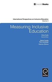 Cover of Measuring Inclusive Education by Chris Forlin