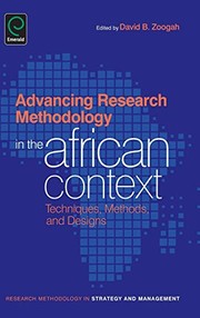 Front cover of Advancing Research Methodology in the African Context by David B. Zoogah