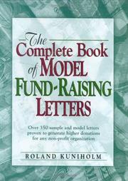 Cover of The complete book of model fund-raising letters by Roland Kuniholm