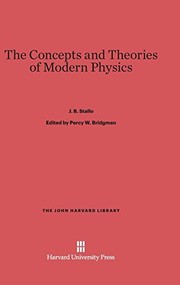 Cover of The Concepts and Theories of Modern Physics by J. B. Stallo