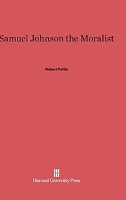 Cover of Samuel Johnson, the moralist by Robert Voitle