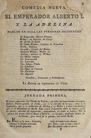 Front cover of El emperador Alberto I y la Adelina by Antonio Valladares de Sotomayor