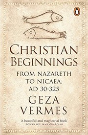 Front cover of Christian Beginnings by Géza Vermès