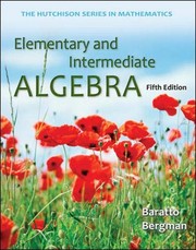 Cover of Elementary and intermediate algebra by Stefan Baratto